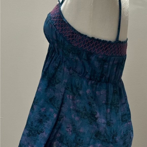 Free People Women’s Sleeveless Spaghetti Boho Strap Tank Top size Small - Picture 3 of 7